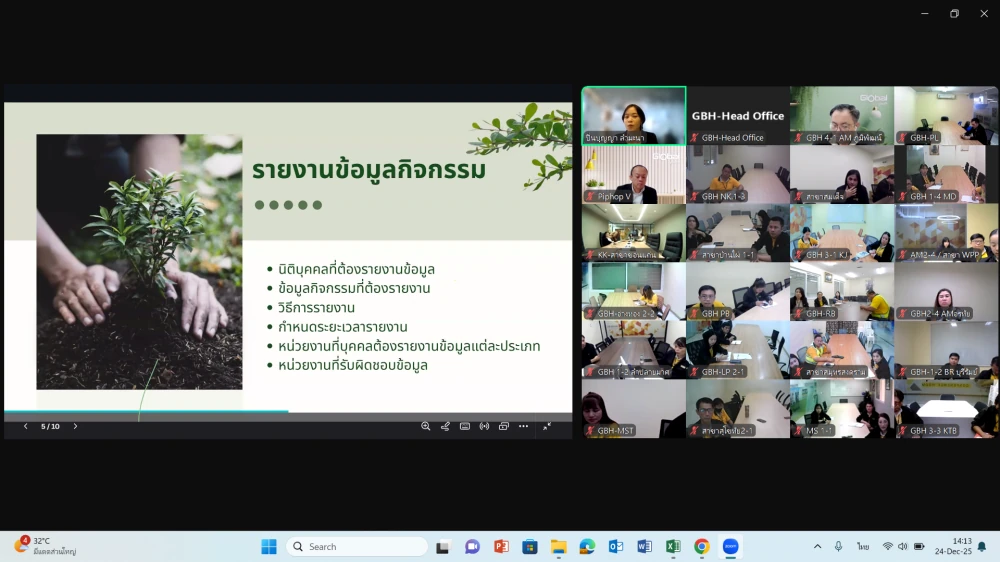 การอบรม : หลักสูตร บทบาทขององค์กรต่อความพร้อมในการปฏิบัติตามพระราชบัญญัติการเปลี่ยนแปลงสภาพภูมิอากาศ