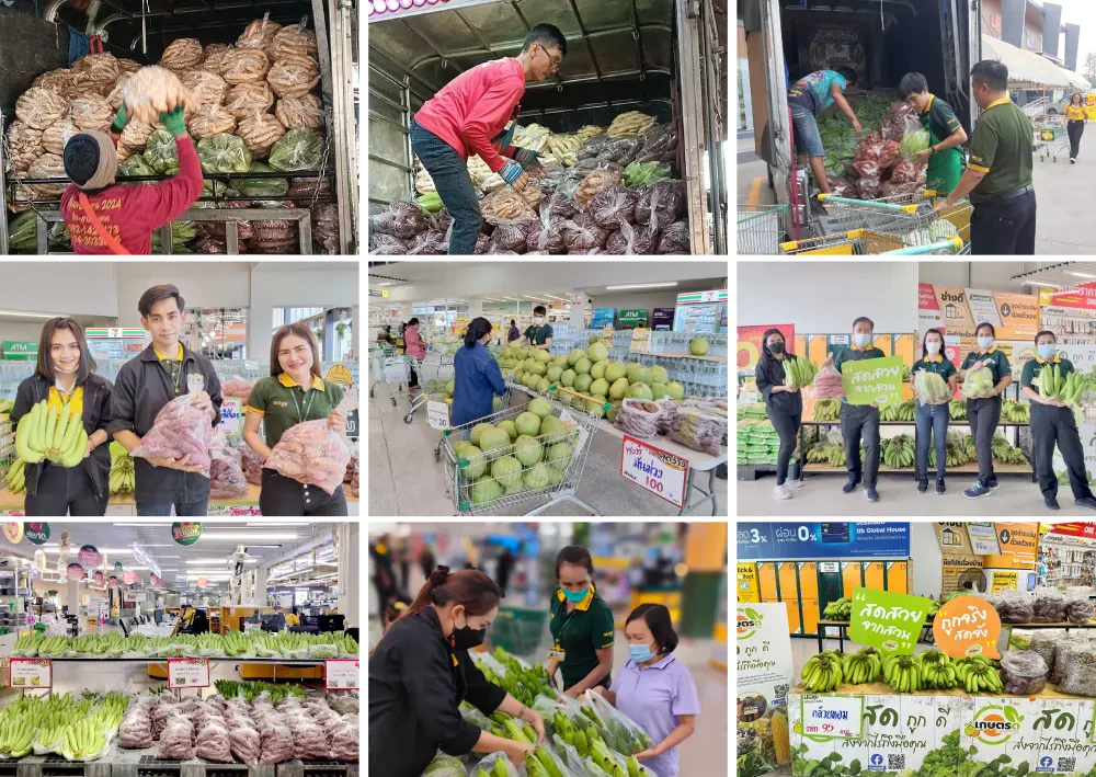 Promoting the distribution channels of products for agriculturist group through “Sharing Happiness, creating smile and Kasetdee Platform project”
