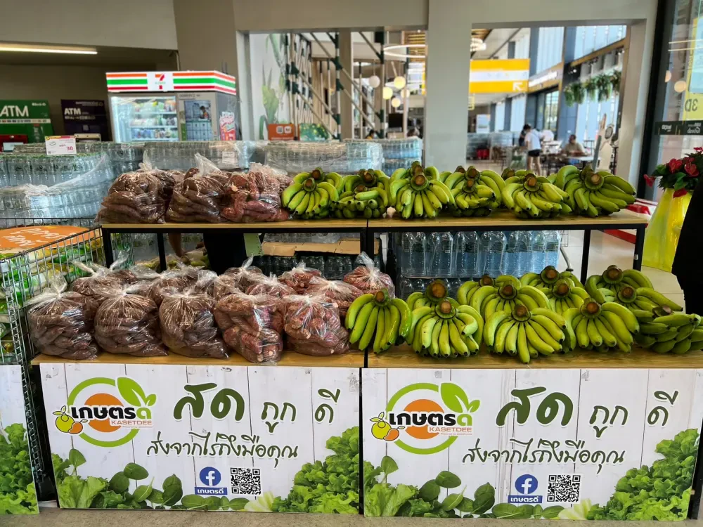 Promoting the distribution channels of products for agriculturist group through “Sharing Happiness, creating smile and Kasetdee Platform project”